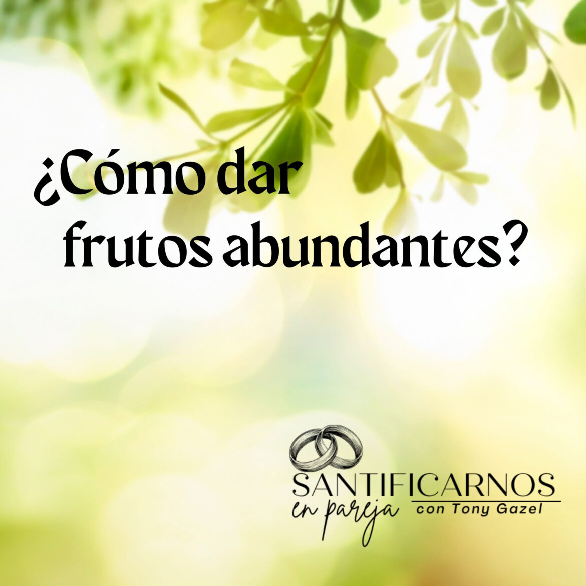 ¿ Cómo dar frutos abundantes?
